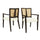 Mid Century Modern Arm Dining Chair Set With Rattan Backrest - Best Buy Furniture
