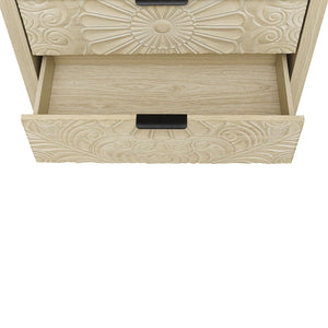 3 Drawer Cabinet - Natural Wood Finish