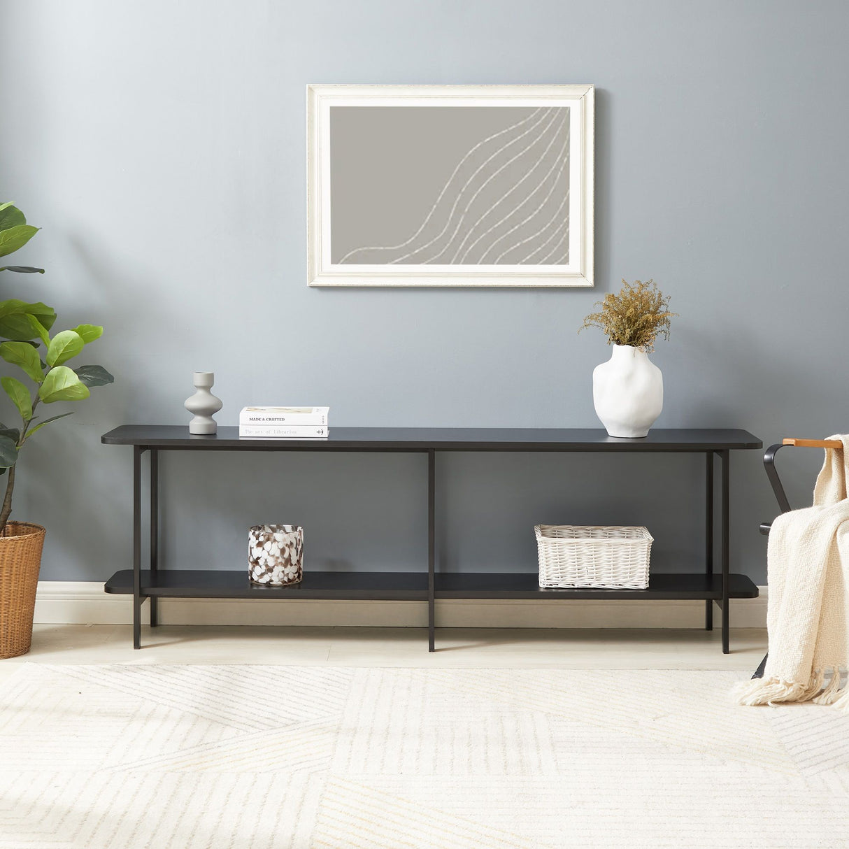 Celine - 2 Shelf Console Table