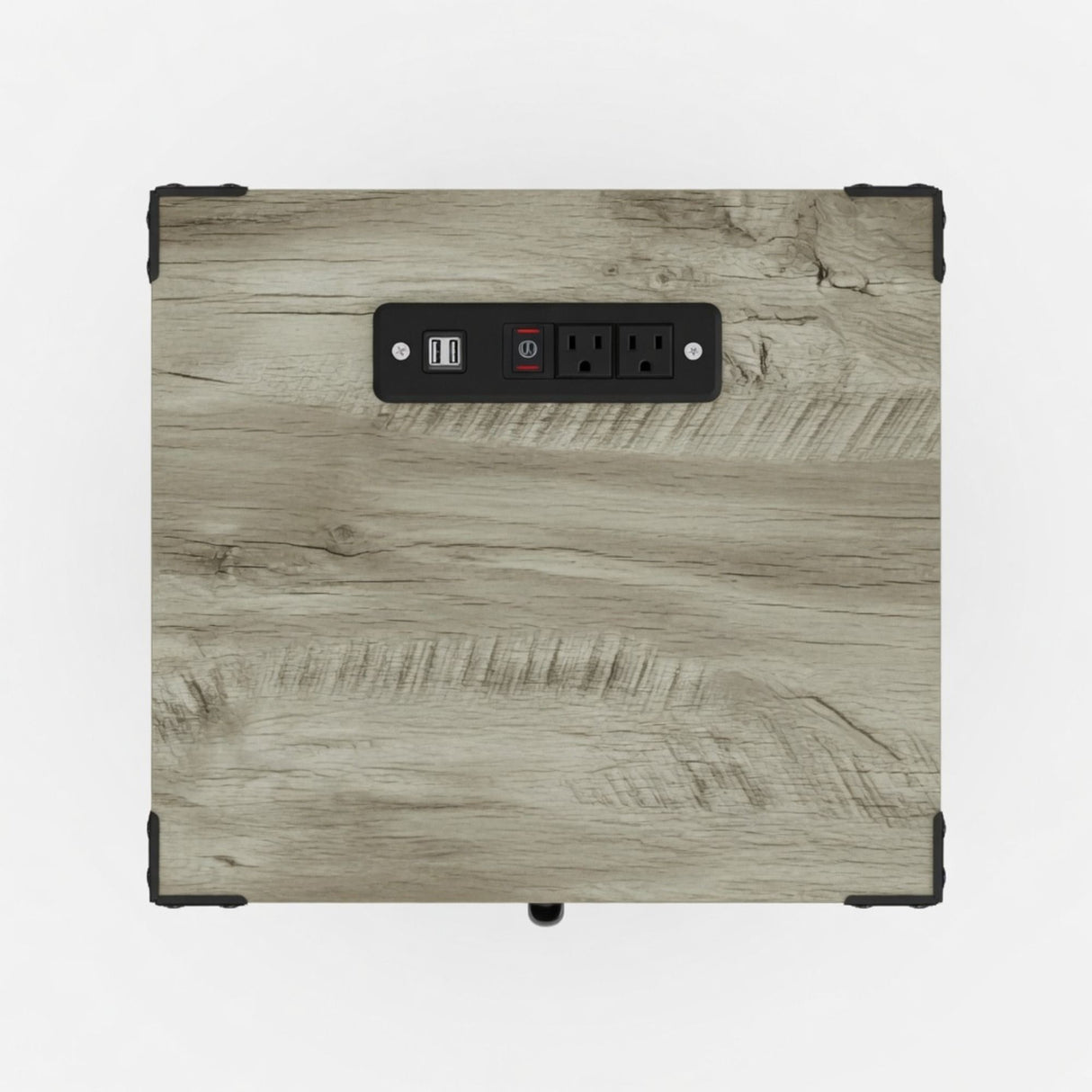 Farmhouse Nightstand, Charging Station & Storage