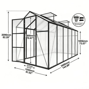 Gain Height Windproof house With Raised Base