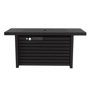 Outdoor Fire Pit Table & Lid - Black