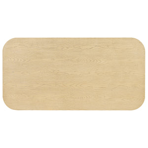 Natural Oak Veneer Dining Table
