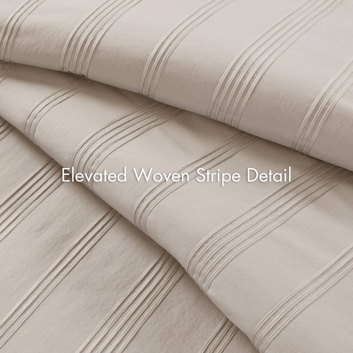Striped Full Woven Duvet Set with 2 Pillow Shams - Full Size