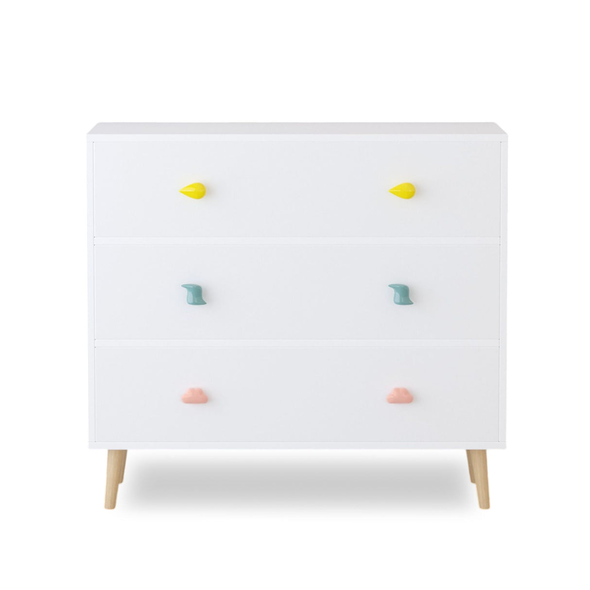 3 Drawer Dresser Storage Cabinet With Anti-Tip Safety