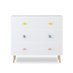 3 Drawer Dresser Storage Cabinet With Anti-Tip Safety