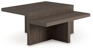 Zendex - Occasional Table Set (Set of 2) - Brown - Best Buy Furniture