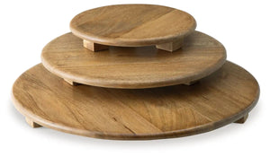 Kaidler - Tray Set (Set of 3) - Brown - Best Buy Furniture