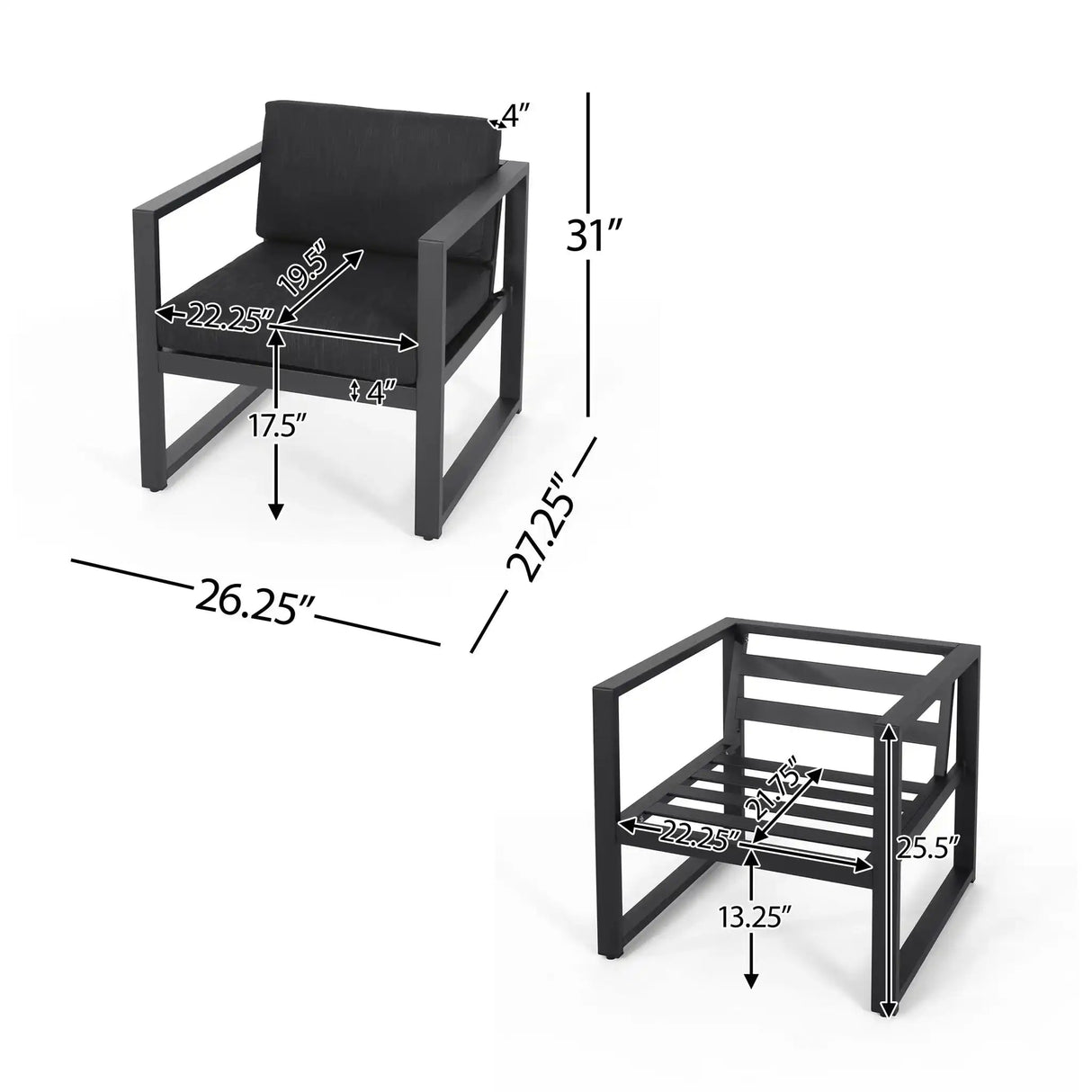 Navan - Outdoor Patio Club Chair - Best Buy Furniture
