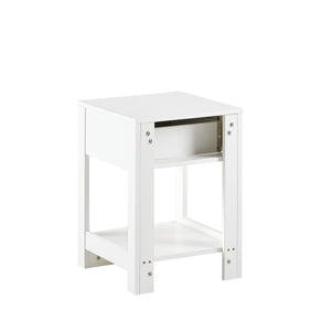 15.75" Rattan End Table With Drawer, Modern Nightstand, Side Table For Living Room, Bedroom