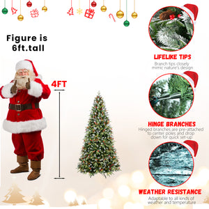7.5FT Christmas Tree with 500 Warm Lights