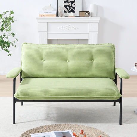 Modern Metal Frame Sofa With Sponge Filling For Compact Spaces And Versatile Use