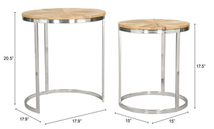 Zuo Modern Bari Nesting Table Set (2-Piece)