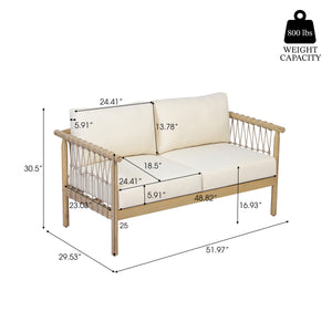 Light Teak Acacia Wood Patio Seating