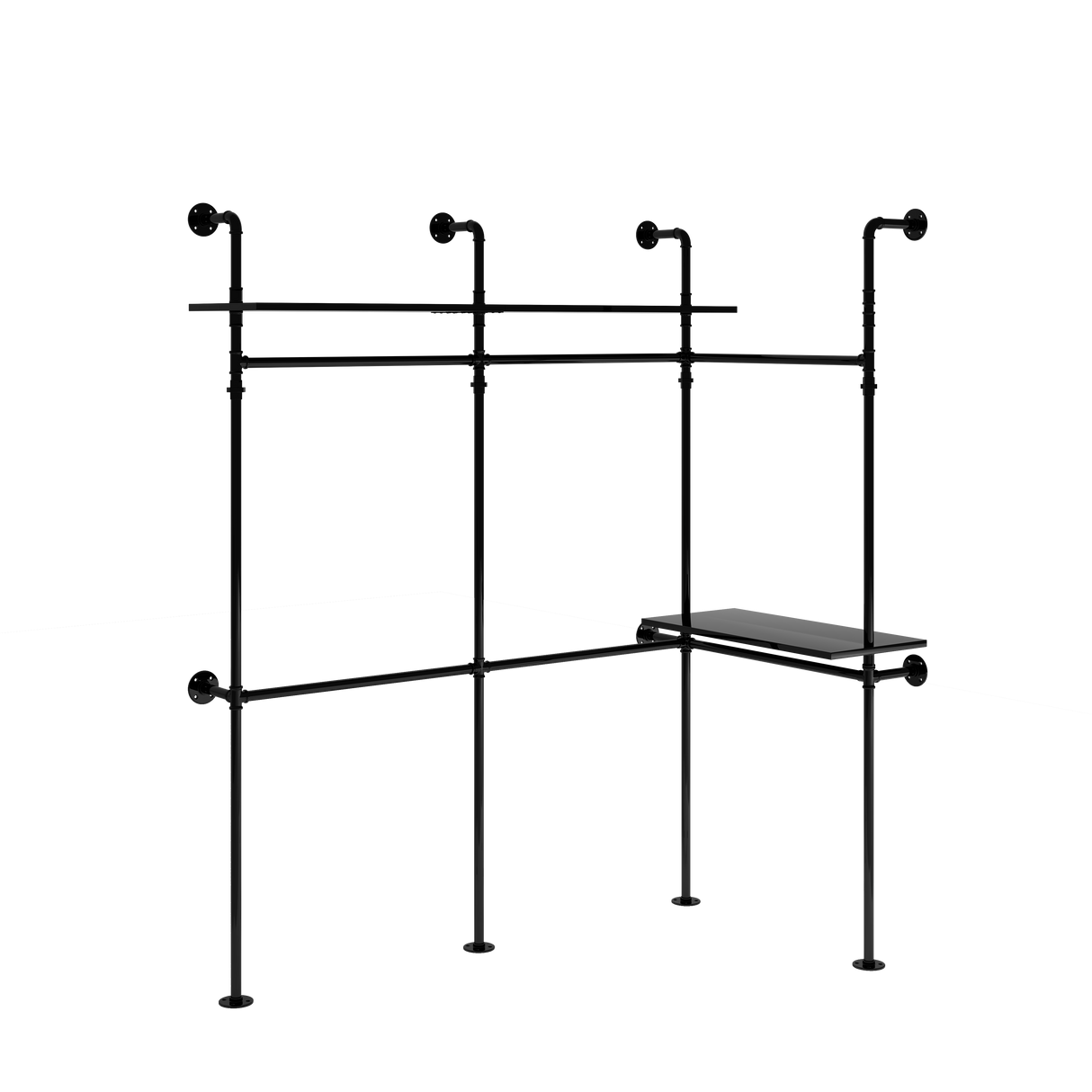 Industrial Pipe Clothing Rack