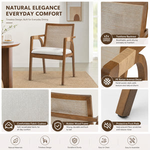 Dining Arm Chairs Set of 2