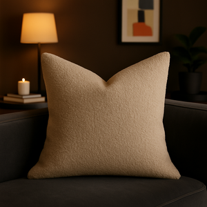 Homey Cozy Throw Pillow – Soft Neutral