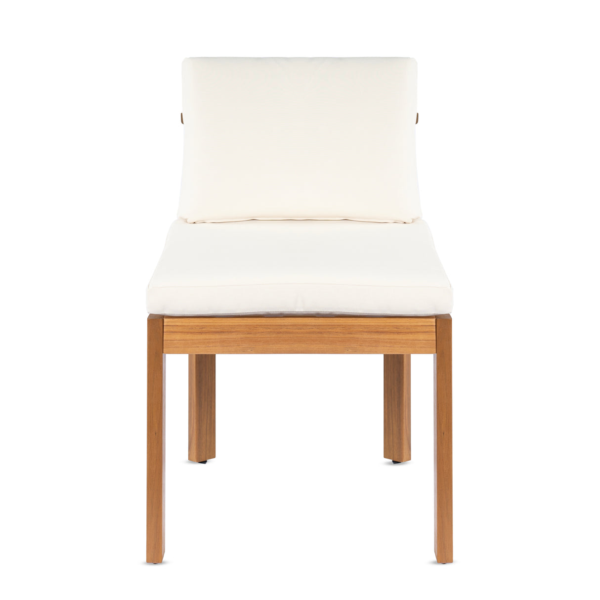 Acacia Wood Outdoor Dining Chair (Set of 2), Teak Finish Wood +