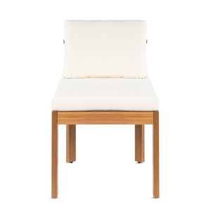 Acacia Wood Outdoor Dining Chair (Set of 2), Teak Finish Wood +