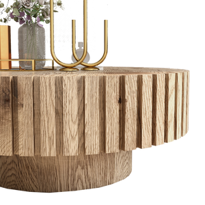 Modern Minimalist Circular Coffee Table 31.4''
