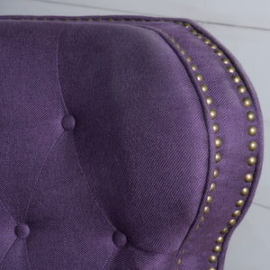Accented Push Back Recliner Chair With Rolled Arms, Enjoy Cocooning Comfort