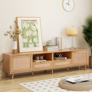 TV Stand, Media Console With Cable Management