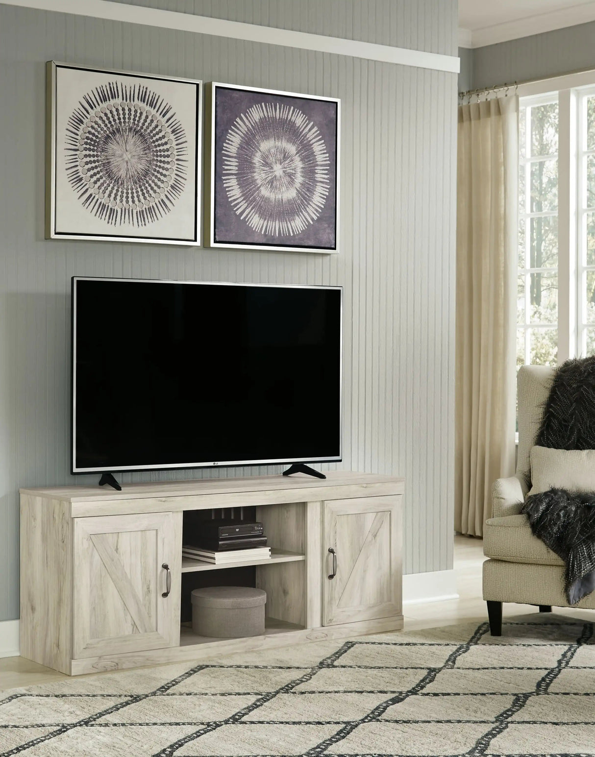 Bellaby - TV Stand W/Fireplace Option - Best Buy Furniture