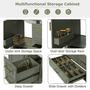 Traditional Bathroom Vanity Set With Soft Close Doors