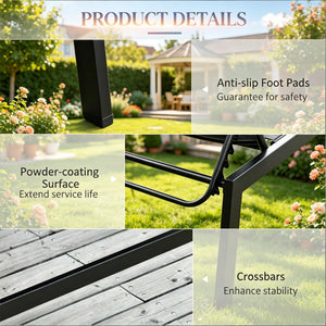 Comfortable Pool Chair: Outdoor Chaise Lounge with Wheels