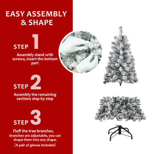5FT Flocked Christmas Tree