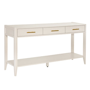 U Style 60" Painted Console Table with 3 Drawers