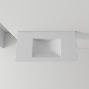 36" Ceramic Basin Sink, 0.8" Ultra-Thin Profile