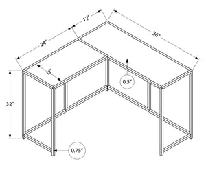 Corner Accent Console Table For Entryway, Unique L-Shaped Design - Best Buy Furniture