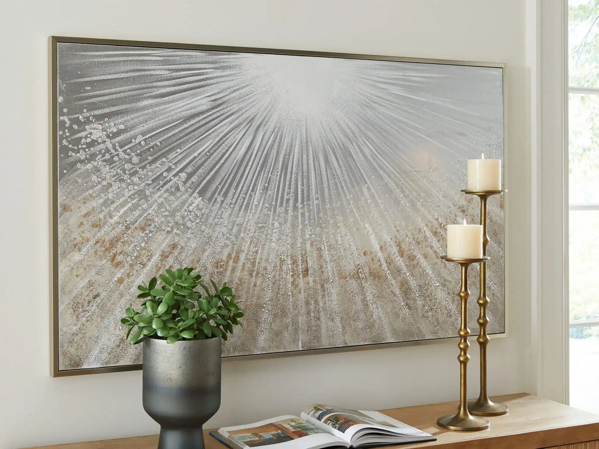 Waldard - Wall Art - Gray / Taupe / White - Best Buy Furniture