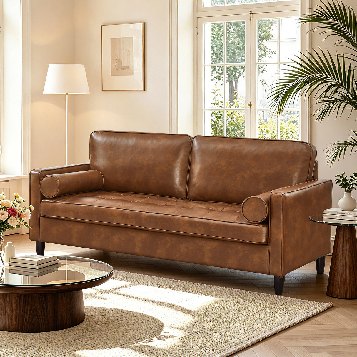 Classic Design Leather Couch