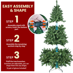 6ft Christmas Tree with WiFi-Controlled RGB Lights