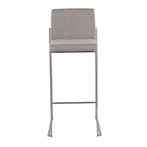 Fuji - Contemporary And Modern Elegance High Back Barstool