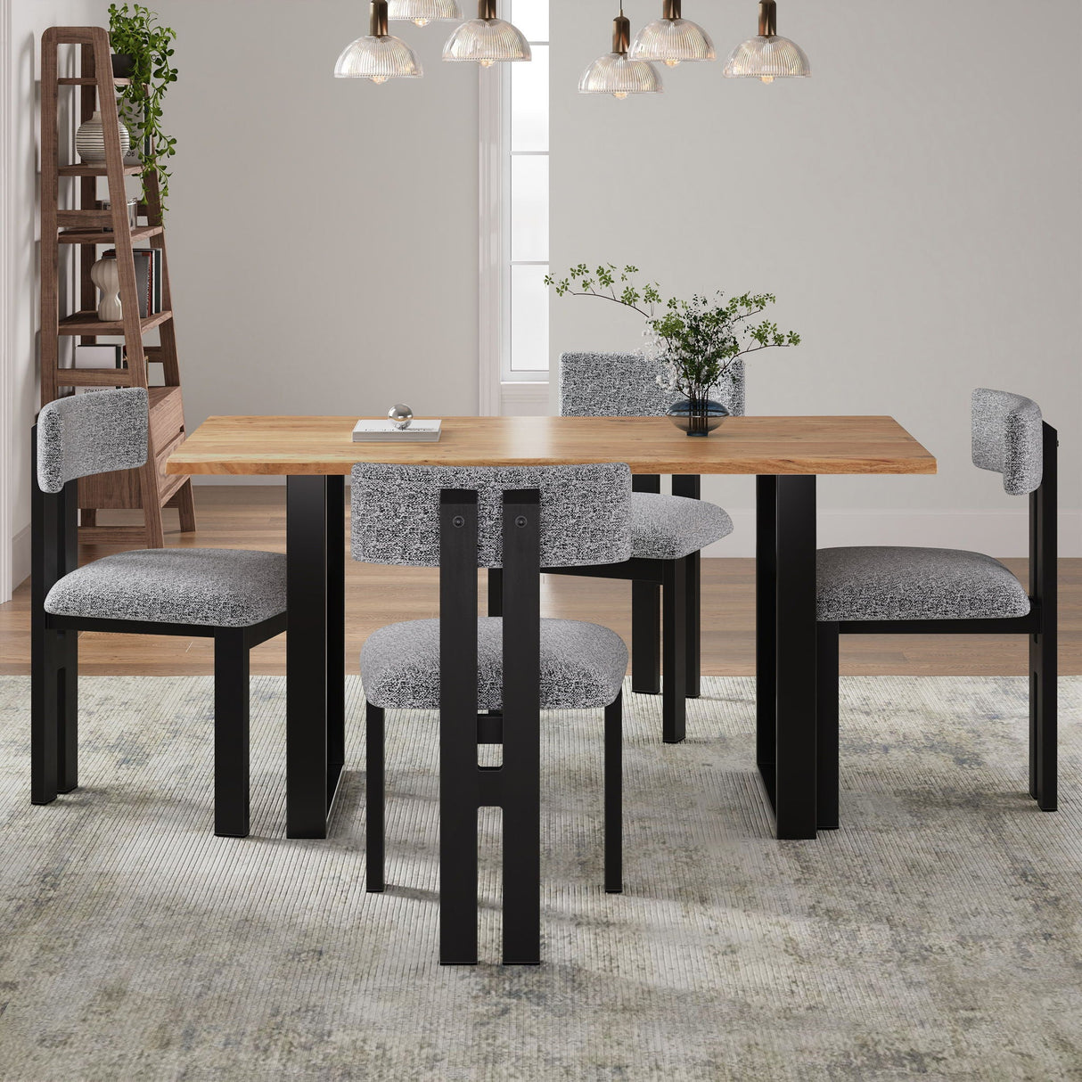 Modern Upholstered Armless Dining Chairs With Metal Legs - Best Buy Furniture