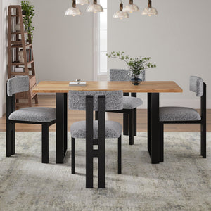 Modern Upholstered Armless Dining Chairs With Metal Legs - Best Buy Furniture