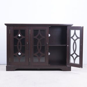Spacious Sideboard With 3 Doors - Ox Blood Red