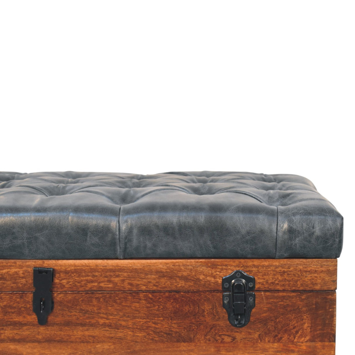 Solid Wood Storage Bench