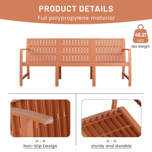 1 Piece Indoor / Outdoor 3 Seater Sofa, UV-Resistant, Waterproof And Durable
