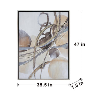 Rectangle Abstract Watercolor Oil Painting
