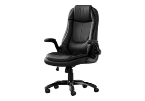Office Chair, Adjustable Height, Swivel, Ergonomic, Armrests, Contemporary & Modern - Black - Best Buy Furniture