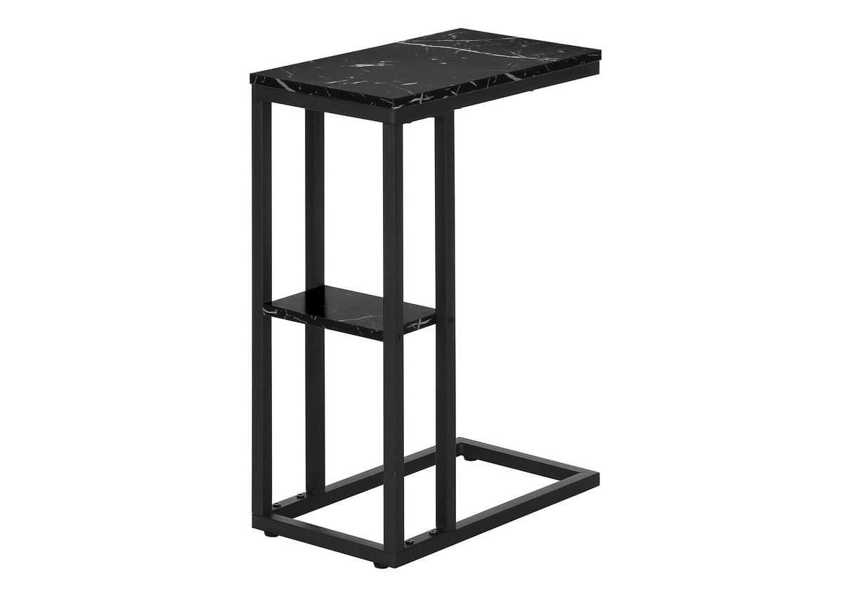 Accent Table, C - Shaped, Marble Look Contemporary & Modern Convenient Design - Best Buy Furniture