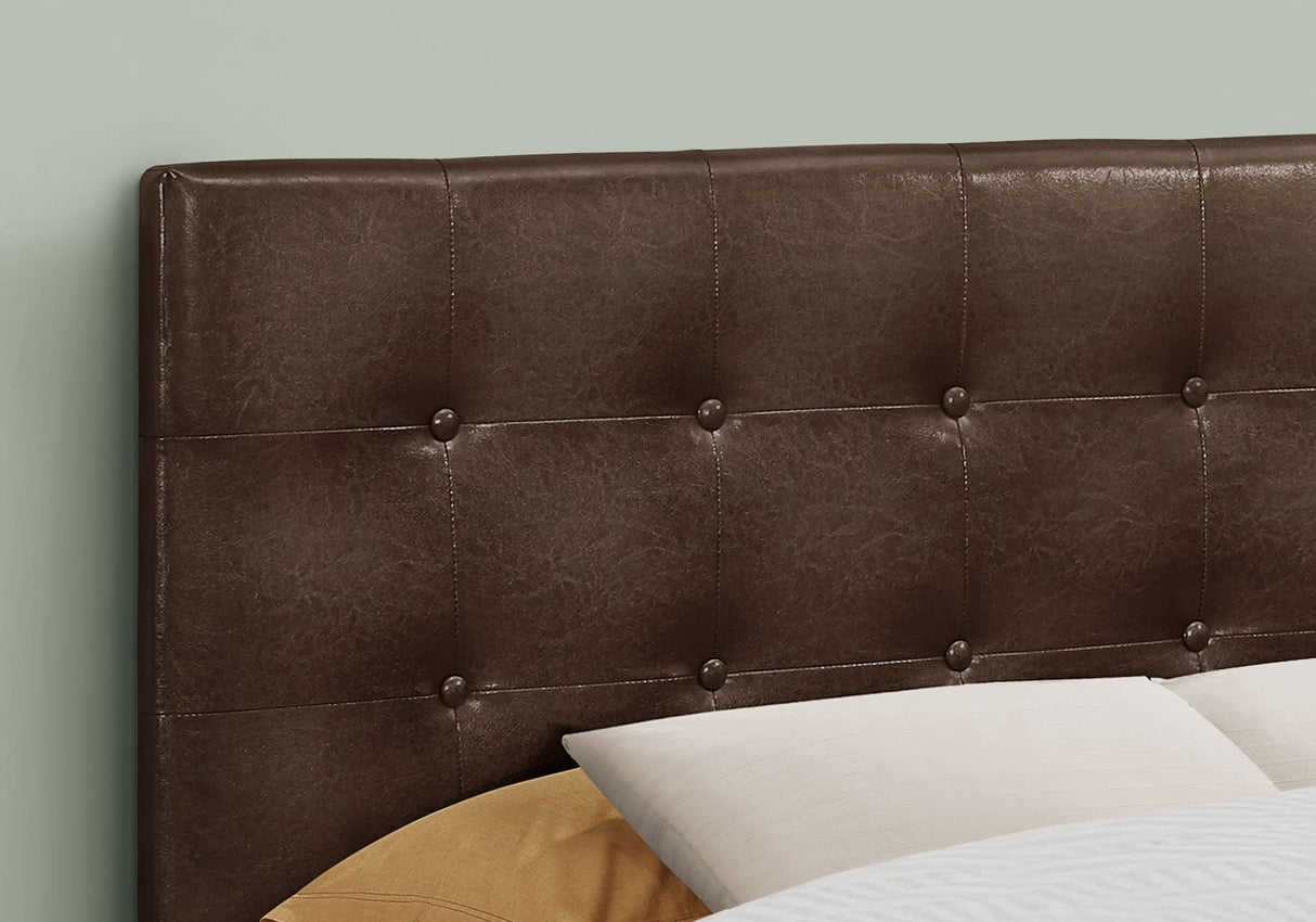 Full Size, Bed Headboard Only, Upholstered, Transitional - Brown - Best Buy Furniture
