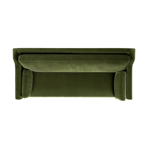 Josephine 84.5" Upholstered Modern Sofa, Olive