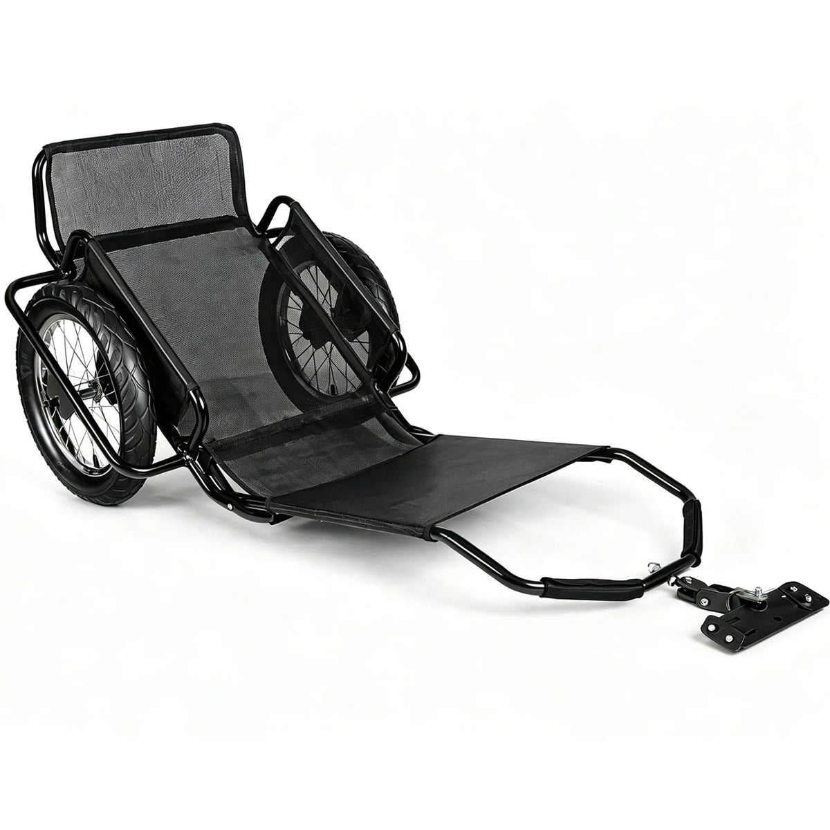 Heavy-Duty Bike Cargo Trailer with Steel Frame – 320 lb Load Capacity