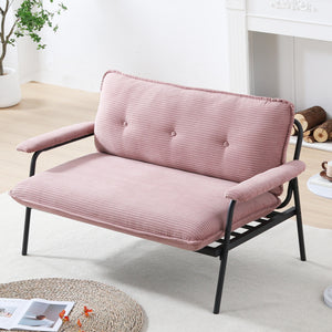 Modern Metal Frame Sofa With Sponge Filling For Compact Spaces And Versatile Use