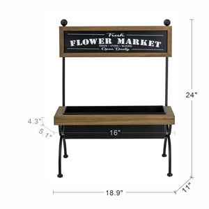 18.9x11x24 Rustic Plant Stand